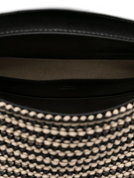 26SS 토템 T락 우븐 레더 탑핸들백 252 WAL961 LE0134 098 208 BLACK SAND - TOTEME