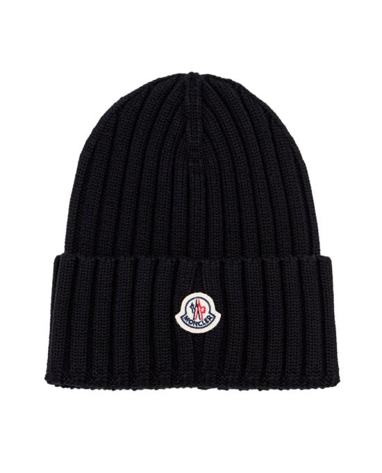  몽클레어 울 비니 3B00036A9327999 Black - MONCLER