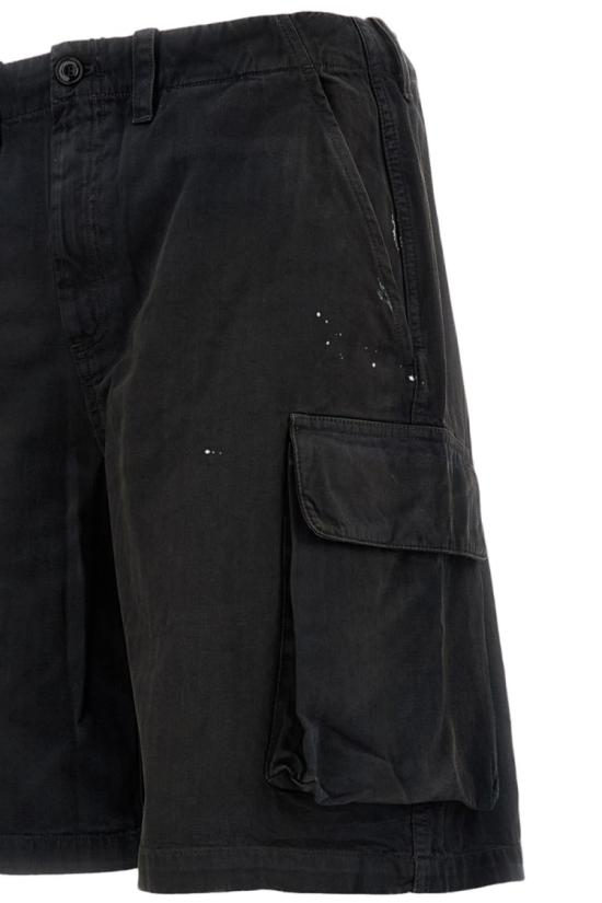 26SS 아워레가시 마운트 쇼츠 네뷸라 워시 정글 헤링본 M2264MSJH Black - OUR LEGACY