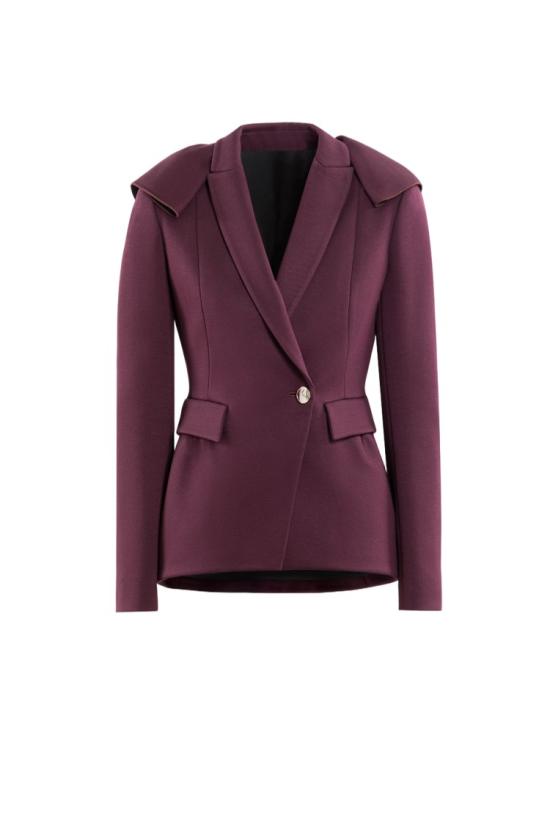  사이드 코베이시 수트 자켓 러플 테일러드 재킷