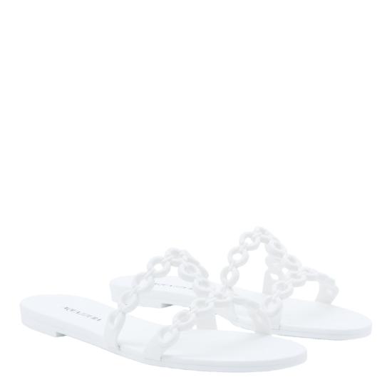 26SS 아쿠아주라 플랫 슈즈 ICJFLAS0JLYFFF White - AQUAZZURA