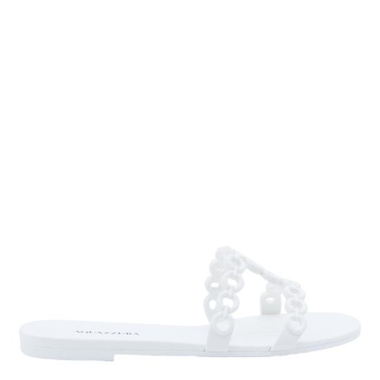 26SS 아쿠아주라 플랫 슈즈 ICJFLAS0JLYFFF White