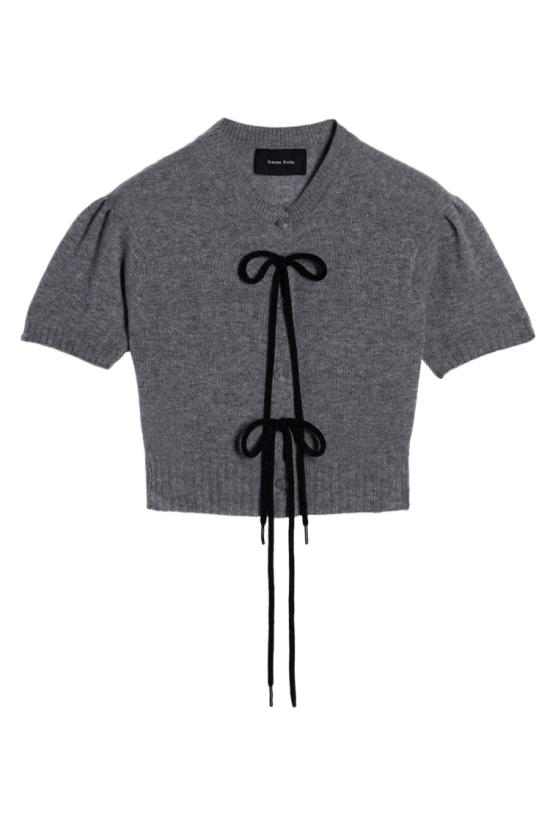 26SS 시몬로샤 스웨터 COMK50667GREYBLACK Grey