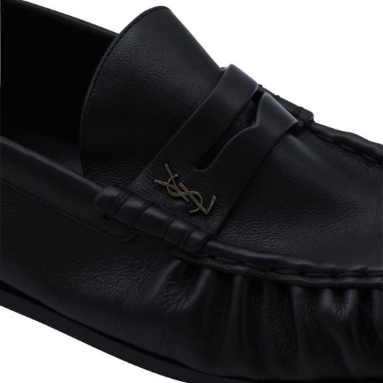 26SS 생로랑 스웨이드 로퍼 83947125VAA1000 Black - SAINT LAURENT