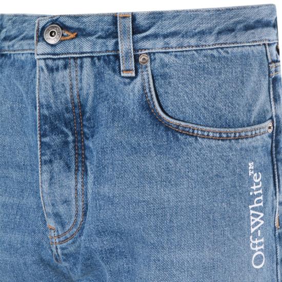 26SS 오프화이트 데님 팬츠 OMYA18JS26DEN0024000 Blue - OFF WHITE
