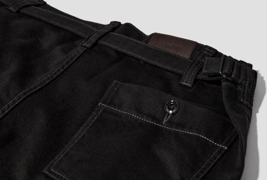 26SS 르메르 데님 팬츠 맥시 워크웨어 팬츠 - 헤비 블랙 데님 PA1244 LD1055 블랙 - LEMAIRE