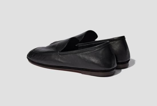 26SS 르메르 로퍼 야외용 슬리퍼 - 광택 있는 나파 양가죽 FO0288 LL0023 블랙 - LEMAIRE