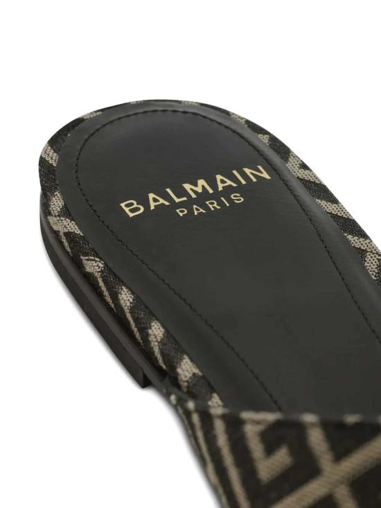 26SS 발망 샌들 GN1UP158TJBM GFE IVOIRE NOIR GFE - BALMAIN