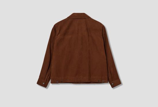 26SS 르메르 가죽 자켓 리포터 재킷 - 누벅 OW1212 LL0177 레드 - LEMAIRE