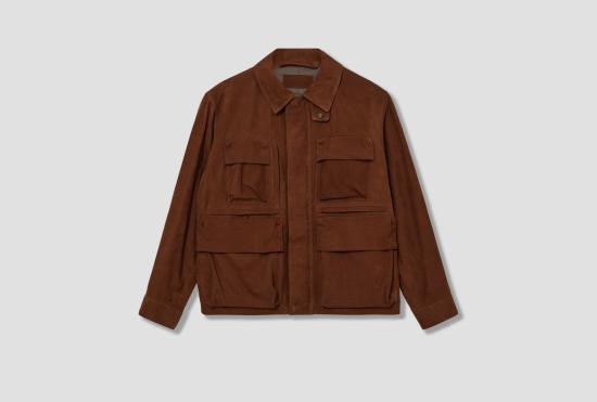 26SS 르메르 가죽 자켓 리포터 재킷 - 누벅 OW1212 LL0177 레드