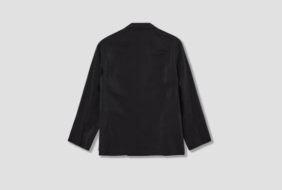 26SS 르메르 수트 자켓 소프트 더블 브레스트 재킷 - 드라이 실크 JA1097 LF1308 블랙 - LEMAIRE