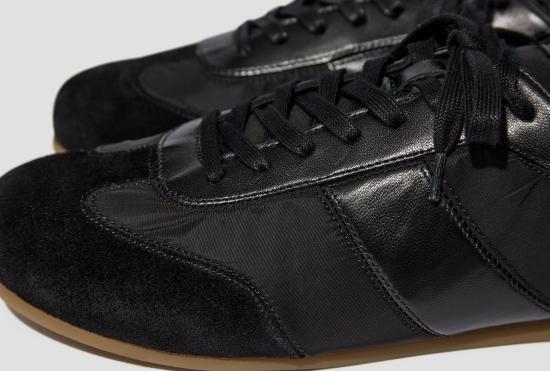 26SS 르메르 스니커즈 소프트 러너 - 나일론과 나파 스웨이드 혼방 FO0227 LL0216 블랙 - LEMAIRE