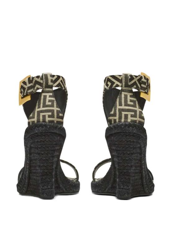 26SS 발망 샌들 GN1UH205TJBM GFE IVOIRE NOIR GFE - BALMAIN