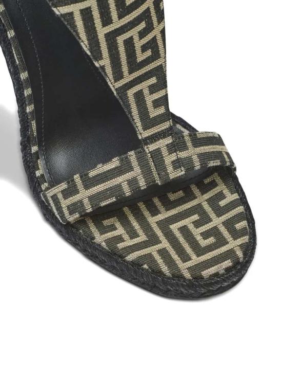 26SS 발망 샌들 GN1UH205TJBM GFE IVOIRE NOIR GFE - BALMAIN