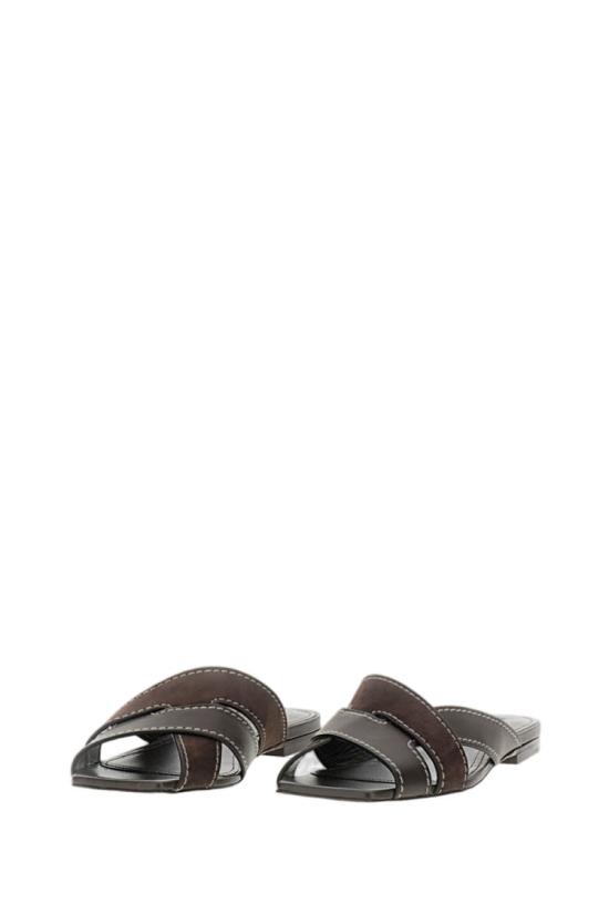 26SS 토즈 레더 크로스 스트랩 샌들 XXW99L0JY50V1SS808 Brown - TODS