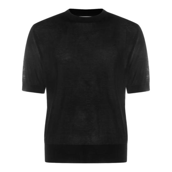 26SS 세븐 게이지 반팔 티셔츠 PUL0125890219 Black