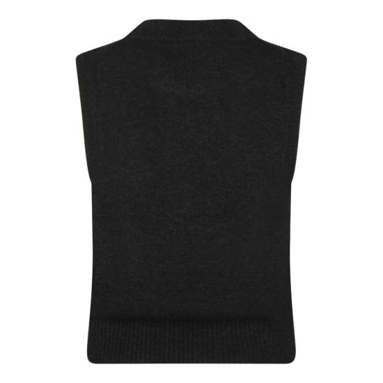 26SS 가니 그래픽 울 베스트 A1070264252 Black - GANNI
