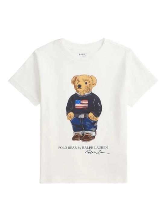 26SS [키즈] 폴로 랄프로렌 티셔츠 322 P00508 001 WHITE CORE BEAR