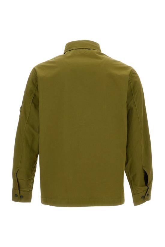 26SS 씨피 컴퍼니 오가닉 개버딘 지퍼 렌즈 오버셔츠 20CMOS156A110143G644 Green - C.P. COMPANY