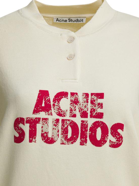 26SS 아크네 스튜디오 긴팔 티셔츠 AI0181AEG White - ACNE STUDIOS