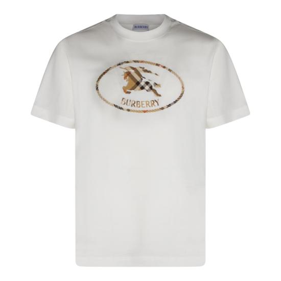 26SS 버버리 반팔 티셔츠 8123437B7078 White