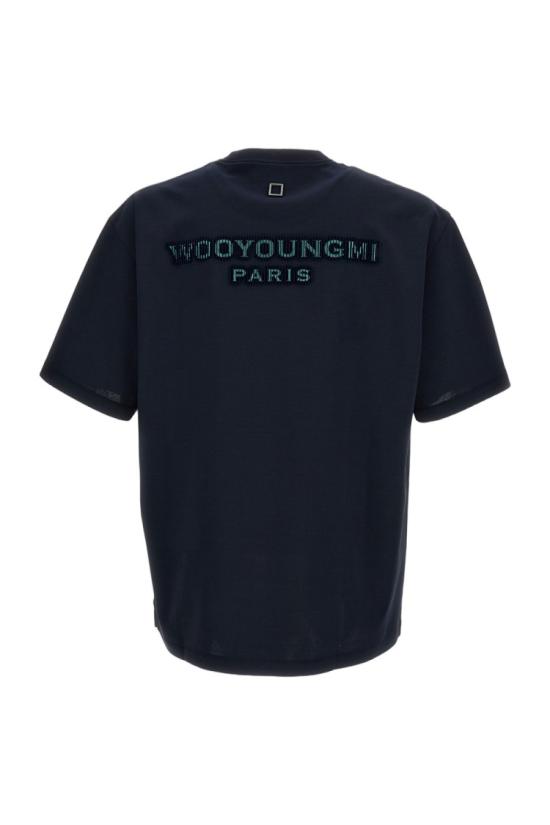 26SS 우영미 반팔 티셔츠 W261TS09704N Blue - WOOYOUNGMI