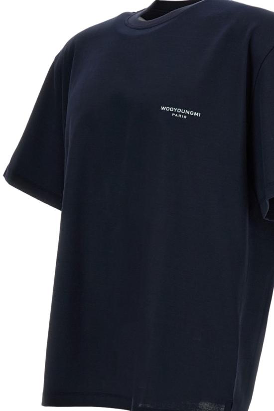 26SS 우영미 반팔 티셔츠 W261TS09704N Blue - WOOYOUNGMI