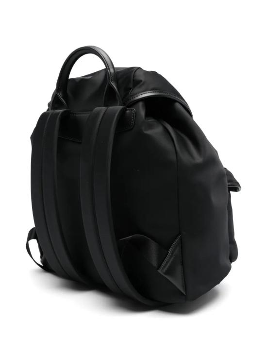 26SS 엠포리오 아르마니 로고 플랩 버클 백팩 EM004503 AF13454 UC001 BLACK BEAUTY - EMPORIO ARMANI