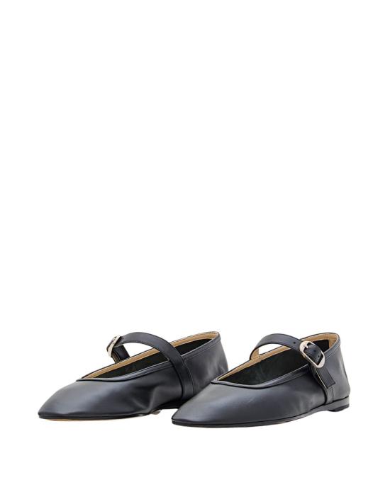  르 몽드 베릴 플랫 슈즈 BMJLEABLABLACK Black - LE MONDE BERYL