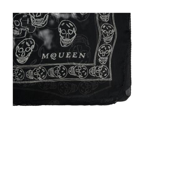 26SS 알렉산더 맥퀸 머플러/스카프 8575553052Q1078 Black - ALEXANDER MCQUEEN