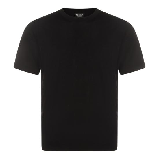 26SS 에르메네질도제냐 반팔 티셔츠 RUH15M9A3TSHK09 Black