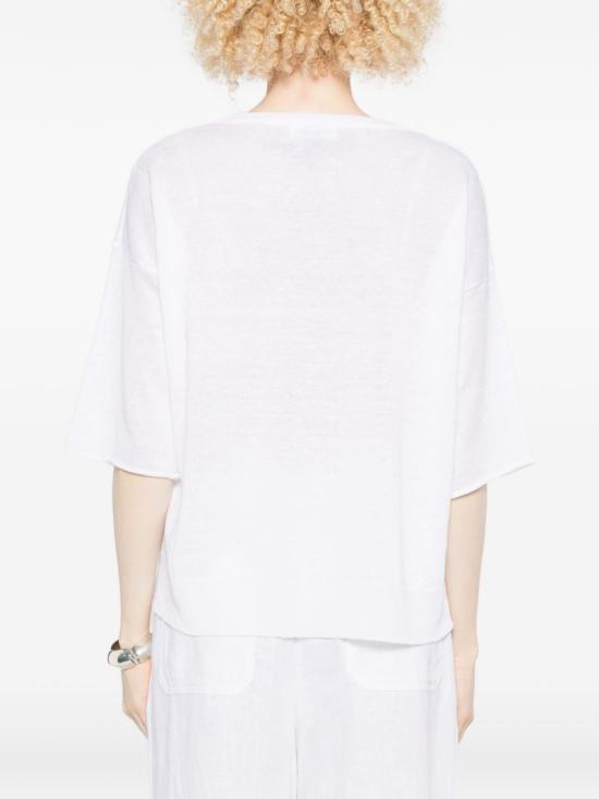 26SS 로베르토 콜리나 반팔 티셔츠 261FXA39021 01 White - ROBERTO COLLINA