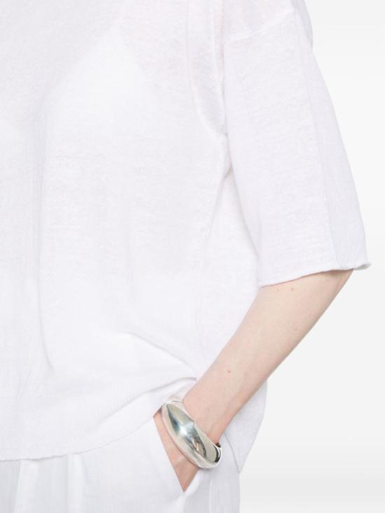 26SS 로베르토 콜리나 반팔 티셔츠 261FXA39021 01 White - ROBERTO COLLINA