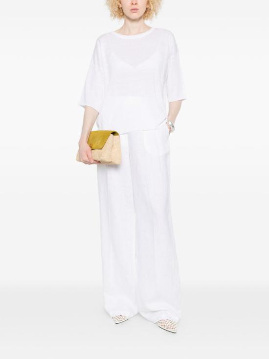 26SS 로베르토 콜리나 반팔 티셔츠 261FXA39021 01 White - ROBERTO COLLINA