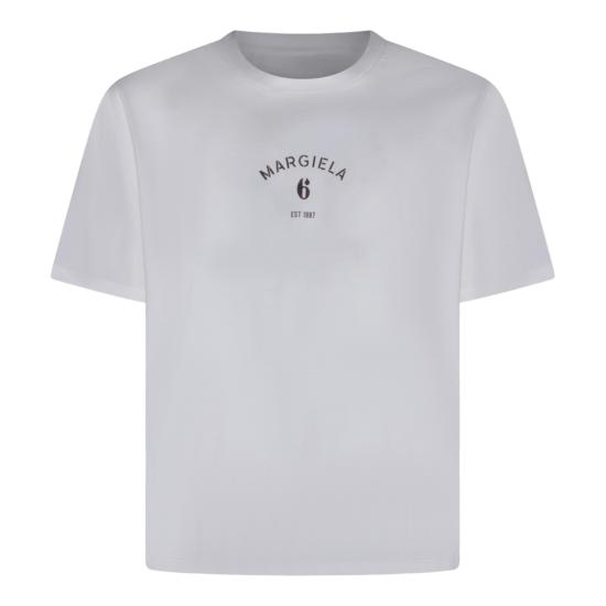 26SS MM6 메종마르지엘라 반팔 티셔츠 SH2GC0038M20048101 White