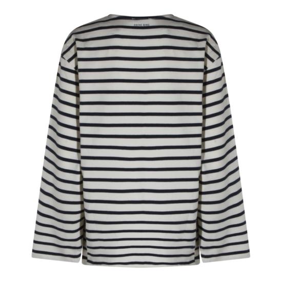 26SS 애니빙 긴팔 티셔츠 A0811995STR15 White - ANINE BING