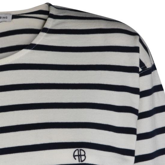 26SS 애니빙 긴팔 티셔츠 A0811995STR15 White - ANINE BING