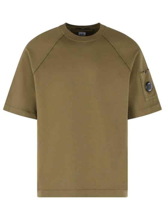 26SS 씨피 컴퍼니 라이트 플리스 숏슬리브 스웨트셔츠 20CMSS034A 002246G683 Green