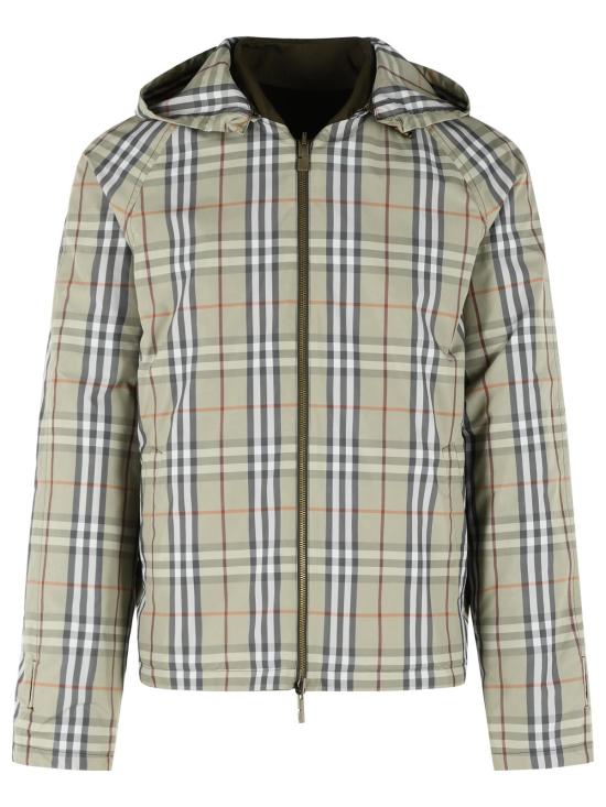 26SS 버버리 리버시블 체크 코튼 자켓 8116067B9720 Green - BURBERRY