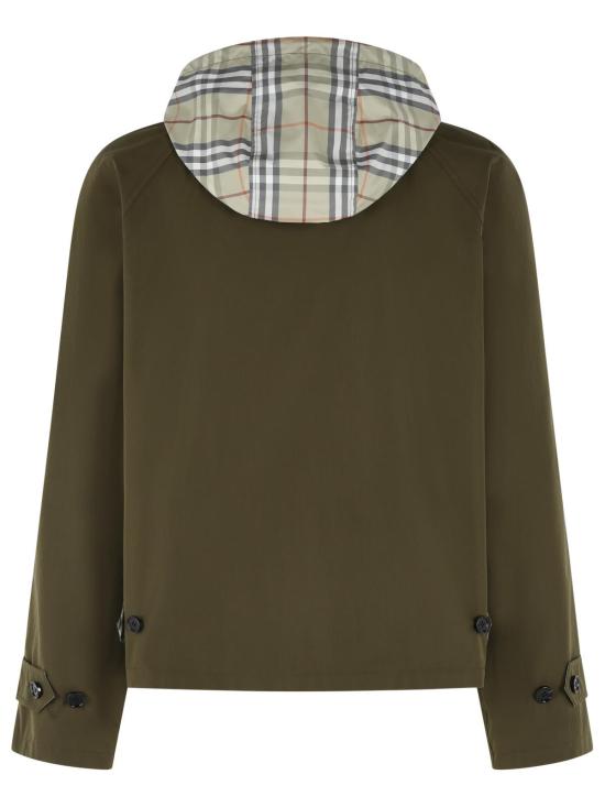 26SS 버버리 리버시블 체크 코튼 자켓 8116067B9720 Green - BURBERRY