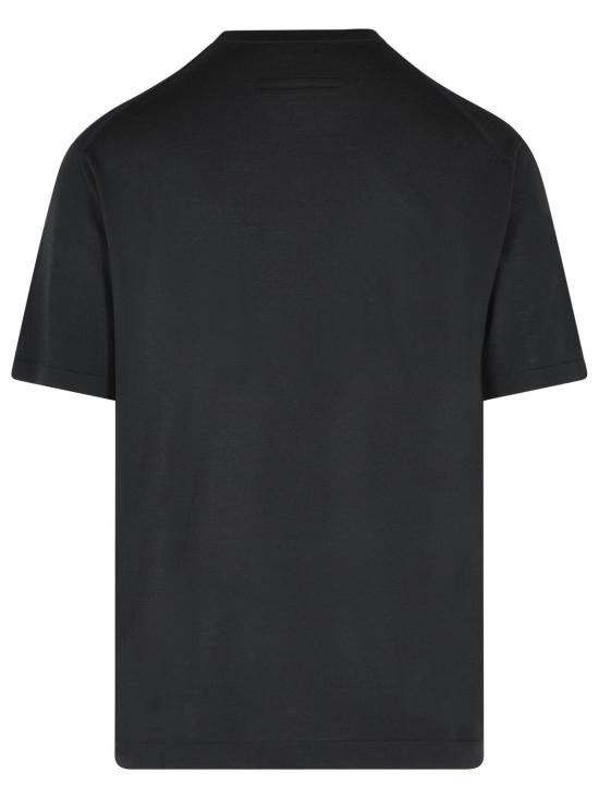 26SS 에르메네질도제냐 폴로 티셔츠 RUH15M9A3 TSHK09 Black - ERMENEGILDO ZEGNA