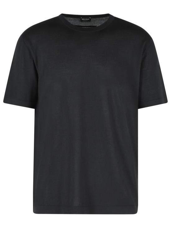 26SS 에르메네질도제냐 폴로 티셔츠 RUH15M9A3 TSHK09 Black