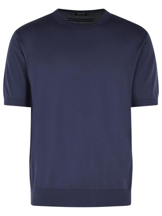 26SS 에르메네질도제냐 폴로 티셔츠 RUHC90A3 C10B07 Blue