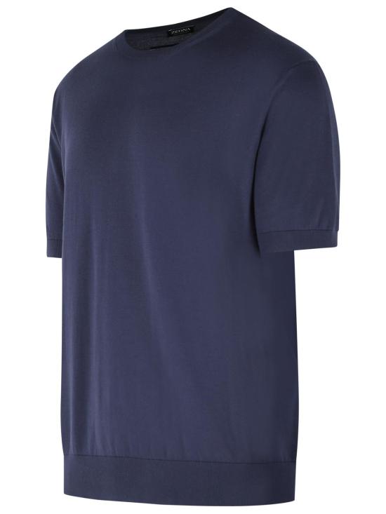 26SS 에르메네질도제냐 폴로 티셔츠 RUHC90A3 C10B07 Blue - ERMENEGILDO ZEGNA