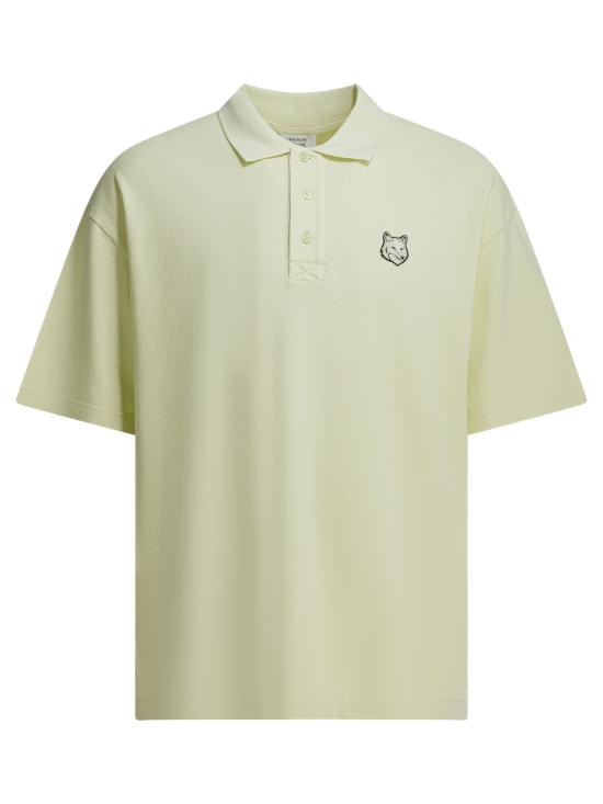 26SS 메종키츠네 폭스 헤드 오버사이즈 폴로 티셔츠 PM00211KP00010479 Green