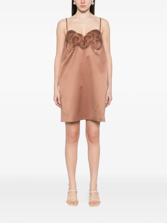 26SS ROSANNA OCAMPO 숏 원피스 RO105MOC Brown - OTHER BRANDS