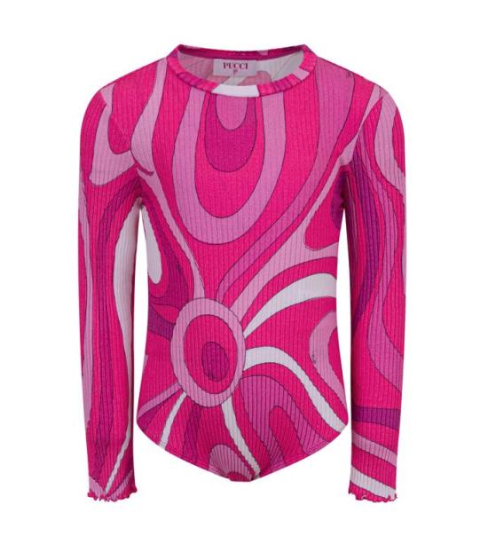 26SS [키즈] 에밀리오푸치 티셔츠 PY8A60 Z3683 570BC Fuchsia