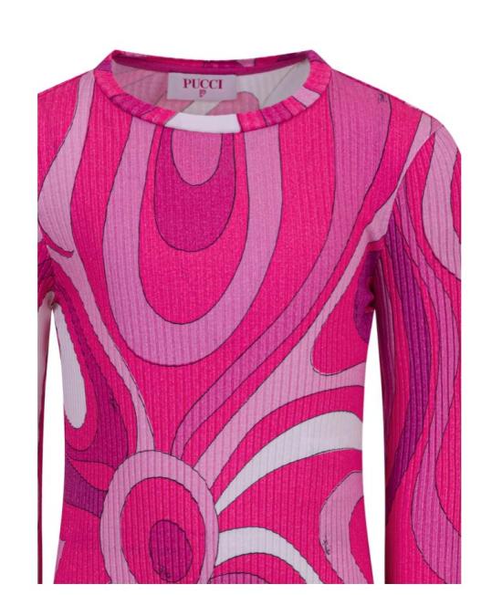 26SS [키즈] 에밀리오푸치 티셔츠 PY8A60 Z3683 570BC Fuchsia - EMILIO PUCCI