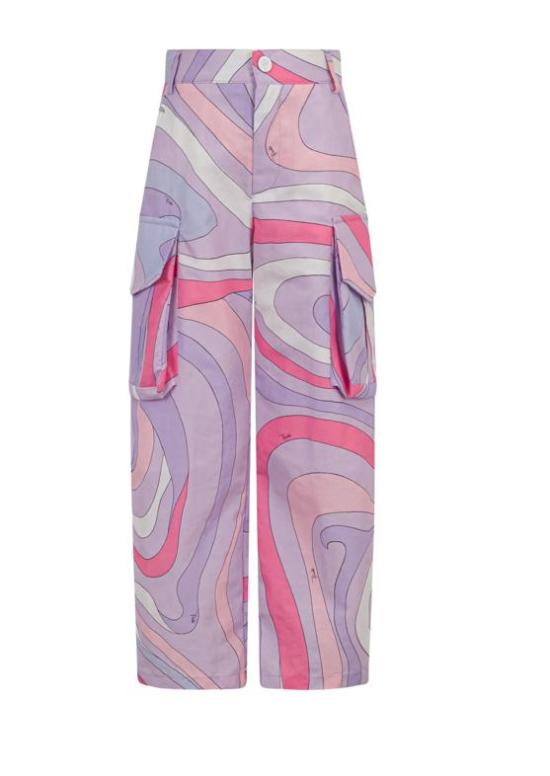 26SS [키즈] 에밀리오푸치 스트레이트 팬츠 PY6B00 N0422 522RS Purple