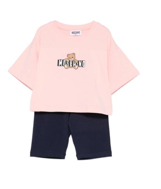 26SS [키즈] 모스키노 캐주얼 세트 HAG01H LBA00 83682 Pink blue